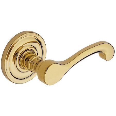 Baldwin Classic Lever Lifetime Brass Door Levers Lifetime Brass 5445V.003.LMR