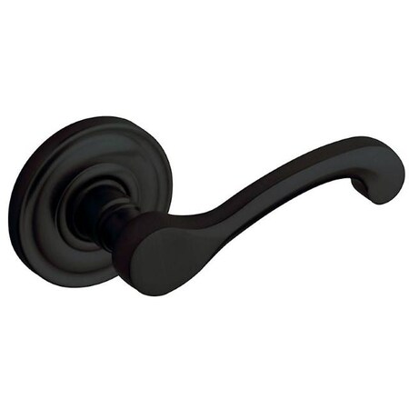 Baldwin 5445V190LMR Satin Black Individual Classic Estate Lever without Rosettes