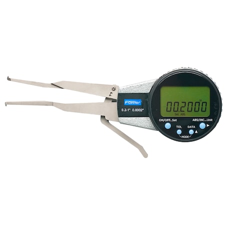 Fowler 0.200-1"/5-25mm Internal Electronic Caliper Gage 545546220
