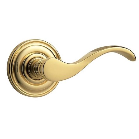 Baldwin Wave Lever Bright Brass Door Levers Bright Brass 5455V.030.LMR