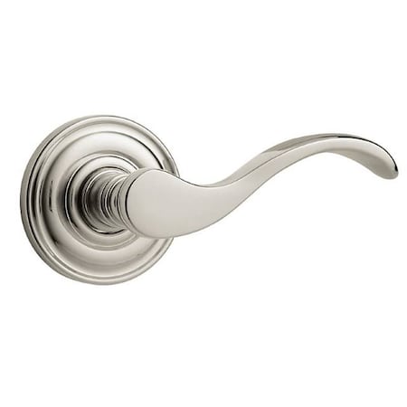 Baldwin Wave Lever Lifetime Bright Nickel Door Levers Lifetime Bright Nickel 5455V.055.RMR