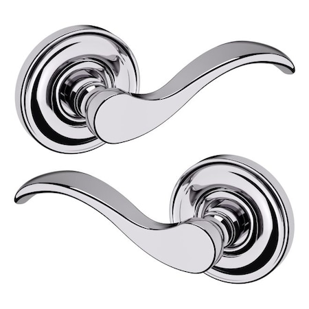Baldwin Passage Door Levers Bright Chrome 5455V.260.PASS