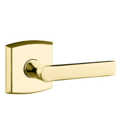 Baldwin Soho Lever Unlacquered Brass Door Levers Unlacquered Brass 5485V.031.RMR