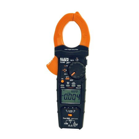Klein Tools Electrical Tester, HVAC Clamp Meter with Differential Temperature CL450