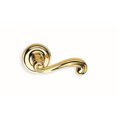 Omnia RH 55 Lever 2-5/8" Rose Single Dmy Concealed Screws Bright Brass 55/00B.SD1