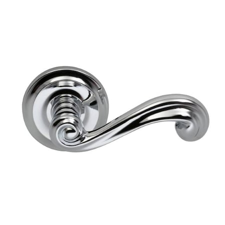 Omnia Left Hand 55 Lever with 2-5/8" Rose Single Dummy Bright Chrome 55/01.SD2