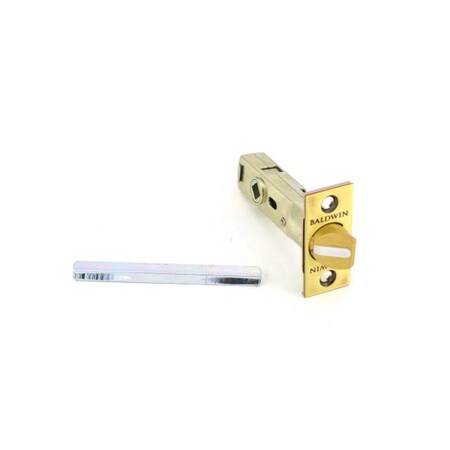 Baldwin Passage Latches Satin Brass with Brown 5513.060.FLS