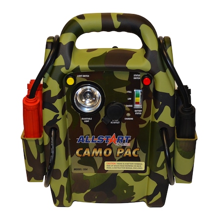 All Start Camo Pac Battery Jump Starter 554