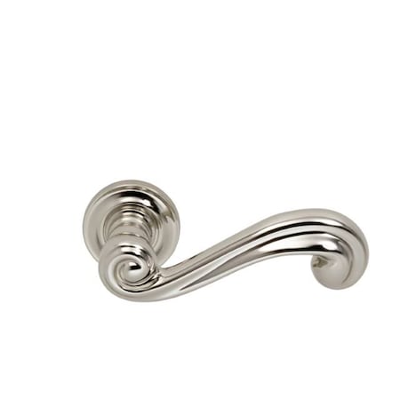 Omnia Lever 1-3/4" Rose Pass 2-3/8" BS T 1-3/4" Doors Bright Nickel 55 55/45B.PA14