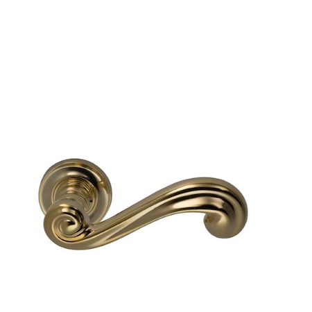 Omnia Lever 1-3/4" Rose Left Hand Single Dummy Unlacquered Bright Brass 55 55/45L.SD3A