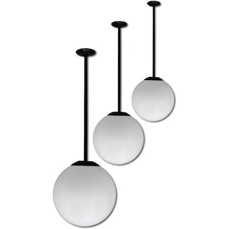 Dabmar Lighting Fixture, Ceiling, 18" Globe, 24" Drop D7516-24-VG