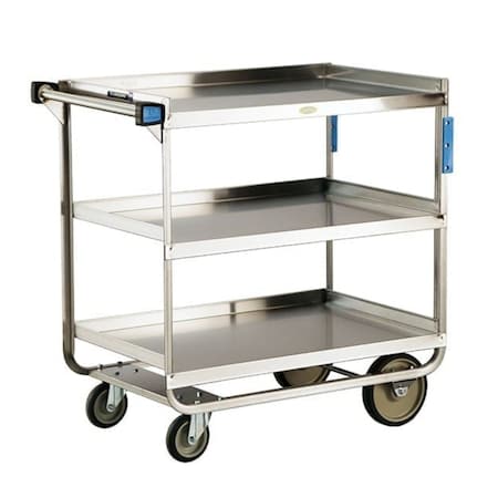 Lakeside NSF Stainless Steel Utility Cart; 700 Lb Capacity, 3 Shelf, 21"x49" 559