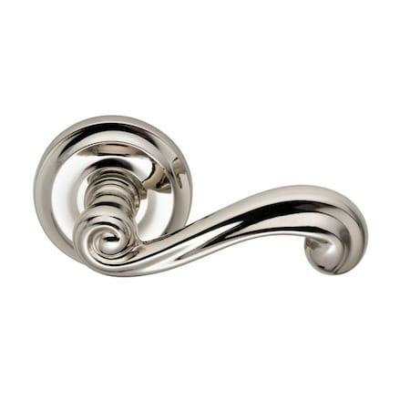 Omnia LVR 2-5/8" Rose Pass 2-3/4" BS Full Lip 1-3/4" Doors Bright Nickel 55 55/00CF.PA14