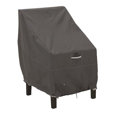 Classic Accessories Ravenna High Back Patio Chair Cover, Grey, 35"x28" 55-144-015101-EC
