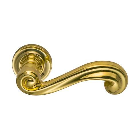 Omnia Lever 1-3/4" Rose Pass 2-3/8" BS T 1-3/8" Doors Bright Brass 55 55/45.PA1