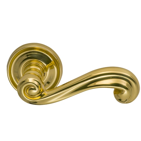 Omnia LVR 2-3/16" Rose Pass 2-3/8" BS T 1-3/8" Doors ULQ Bright Brass 55 55/55.PA3A