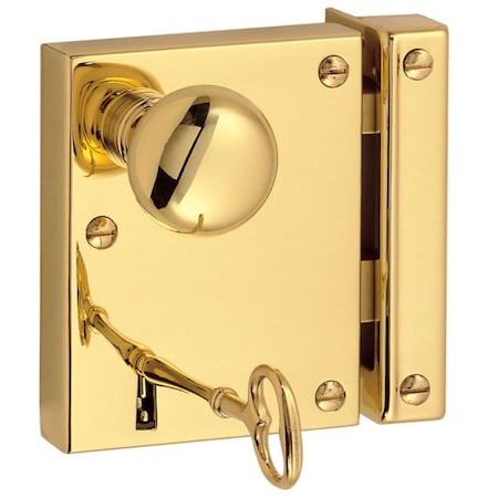 BALDWIN ESTATE Entry Rim Locks Unlacquered Brass 5604.031.R