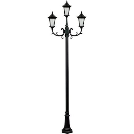 Dabmar Lighting Fixture, Post, 1103, W, Gabriella, 3 Light GM1123-W