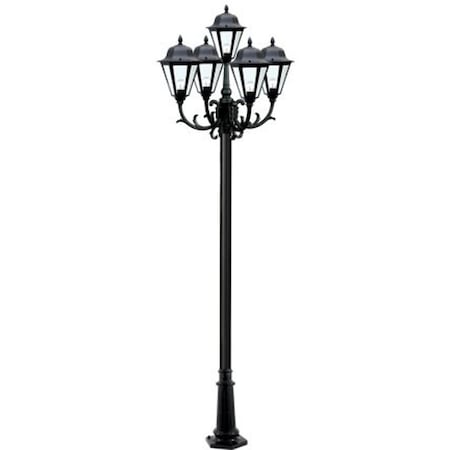 Dabmar Lighting Fixture, Post, 1305, W, Frsted Glss, Daniella GM1325S-W-FR