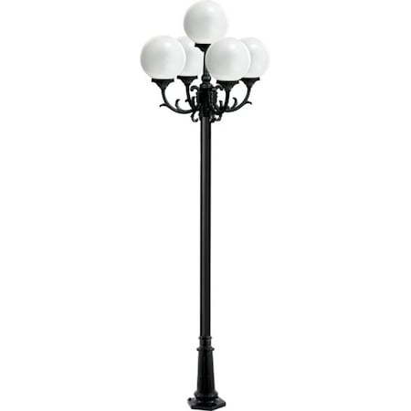 Dabmar Lighting Fixture, Post, 2405, BZ, Emily, 5 Light GM2405-BZ