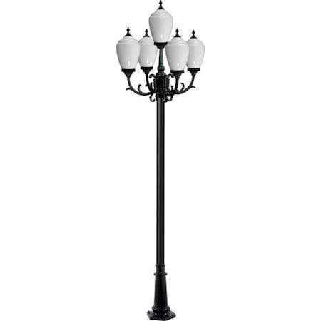 Dabmar Lighting Fixture, Post, 4005, B, Alisa, 5 Light GM2855-B