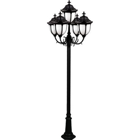 Dabmar Lighting Fixture, Post, 5535, BZ, Showcase, 5 Light GM5535-BZ