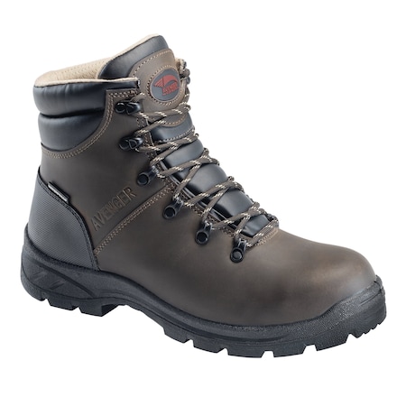 Avenger Safety Footwear Men's Soft Toe MID Work Boot, Brown, 9.5, Wide, A8625 A8625-9.5W