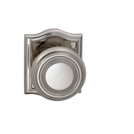 Omnia Priv 565 Knob Arched Rose, 234BS and Full Lip Strike Bright Nickel 565AR/234F.PR14
