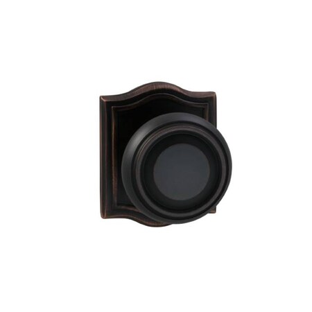 Omnia Pass 565 Knob Arched Rose, 2-3/4" Backset and T Strike Tuscan Bronze 565AR/234T.PATB