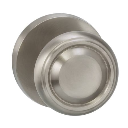 Omnia Pass 565 Knob Modern Rose, 238BS and Full Lip Strike Satin Nickel 565MD/238F.PA15