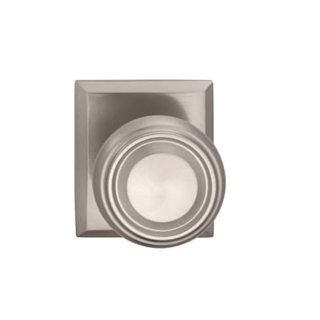 Omnia Single Dummy 565 Knob with Rectangular Rose Satin Nickel 565RT/0.SD15