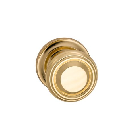 Omnia Priv 565 Knob Traditional Rose, 234BS and Full Lip Strike Bright Brass 565TD/234F.PR3