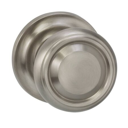 Omnia Pass 565 Knob Traditional Rose, 238BS and Full Lip Strike Satin Nickel 565TD/238F.PA15
