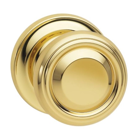 Omnia Pass 565 Knob Traditional Rose, 238BS and Full Lip Strike Bright Brass 565TD/238F.PA3