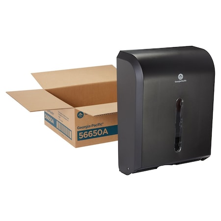 Georgia-Pacific 15-3/8"H x 11-1/4"W Multifold Dispenser, Translucent Smoke 56650A