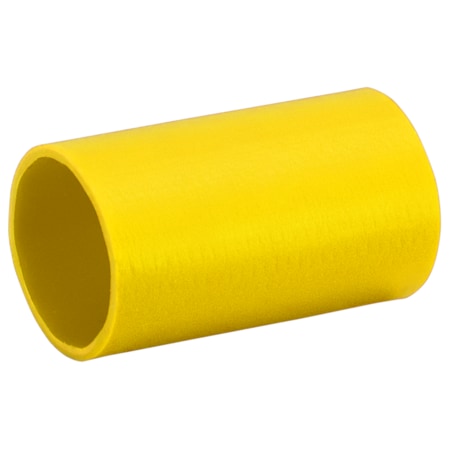 Quickcable Heat Shrink Tube, Single Wall, Dual Wall, 2:1 I.D. Shrink Ratio, 3/8 in I.D. Before Shrinking, Yellow, 6 in, 5 PK 5668-005YW