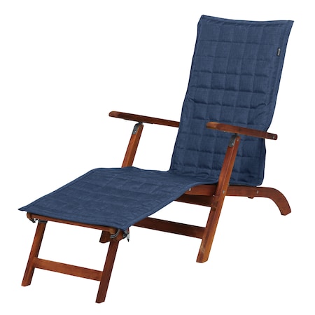 Classic Accessories Montlake Heather Indigo Patio Chaise Slipcover, Heather Indigo, 69"x19" 56-019-035501-RT