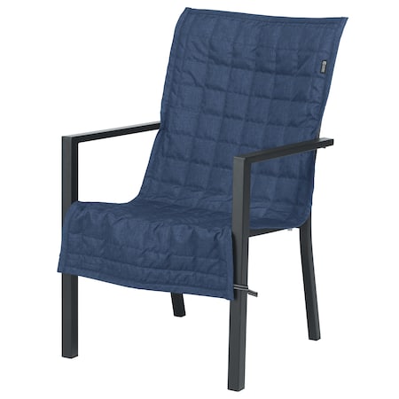 Classic Accessories Montlake Heather Indigo Patio Chair Slipcover, Heather Indigo, 45"x20" 56-022-015501-RT