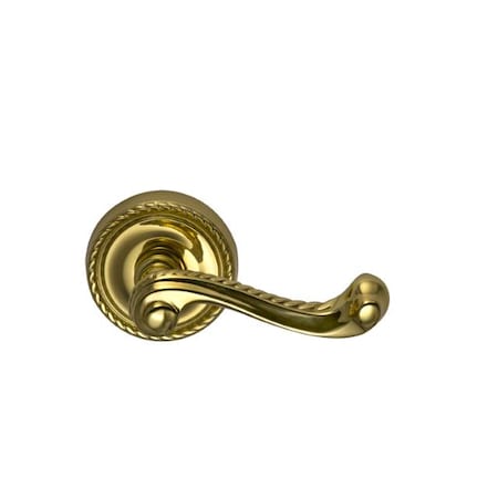 Omnia Priv 570 Lever, 234BS and Full Lip Strike for 1-3/8" Door Bright Brass 570/00AF.PR1