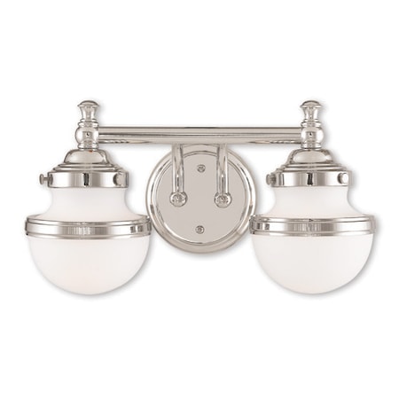 Livex Lighting Oldwick 2 Light Polished Chrome Bath Vanity 5712-05