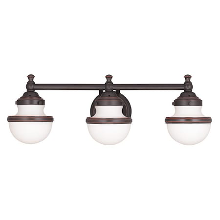Livex Lighting Oldwick 3 Light Olde Bronze Bath Vanity 5713-67
