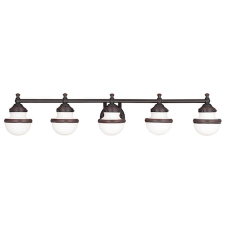 Livex Lighting Oldwick 5 Light Olde Bronze Bath Vanity 5715-67
