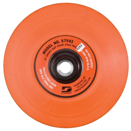 Dynabrade Non-Vacuum, Dsc Pad, 6" 57543