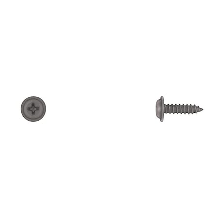 Disco Blk Flat Top Phil Screws 8X5/8" 13/32"OD Washer PK100 5792PK
