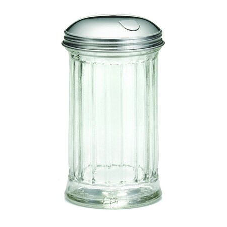 Tablecraft Fluted Pourer, SS Top, 12 oz, PK12 57S-1