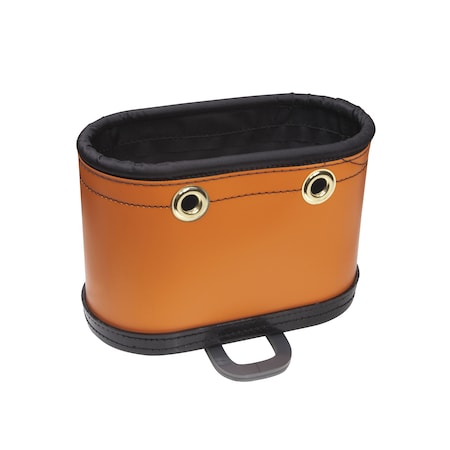 KLEIN TOOLS Tool Storage Bucket, Non-Conductive High Density Polyethylene, Orange 5144BHB