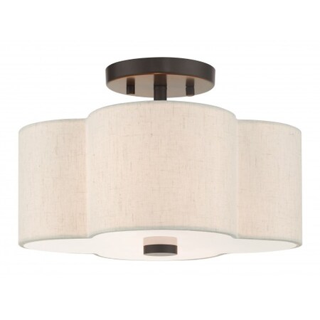 Livex Lighting English BronzeSemi Flush, 2 Light 58062-92