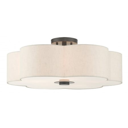 Livex Lighting English BronzeSemi Flush, 5 Light 58068-92