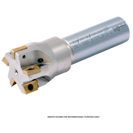Hhip 1-1/4" Square Shoulder Coolant-Thru Indexable End Mill 5822-1700