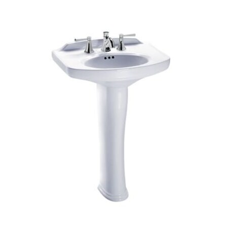 Toto Dartmouth, Pedestal Lavatory, Single Hole, Single Hole Mount, Cotton 1 Hole LPT642#01